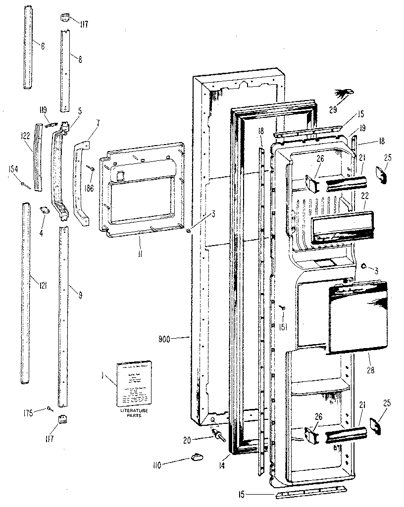Freezer door