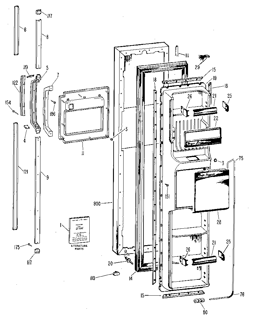 Freezer door