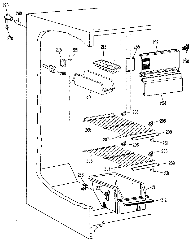 Freezer section