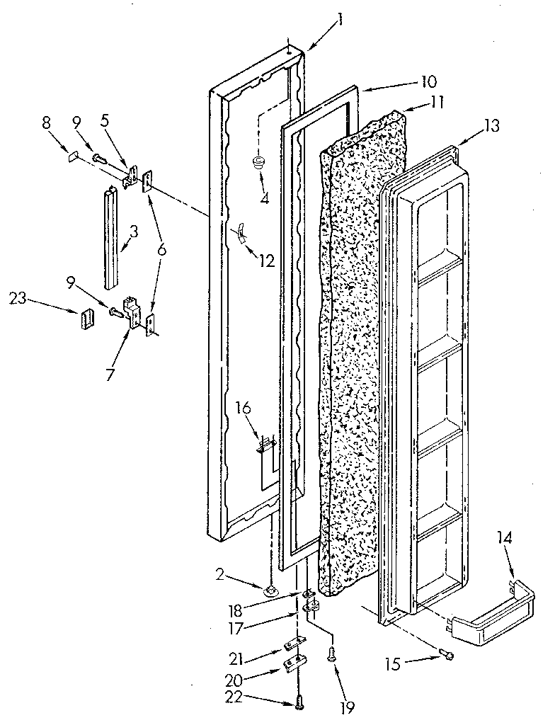 Freezer door