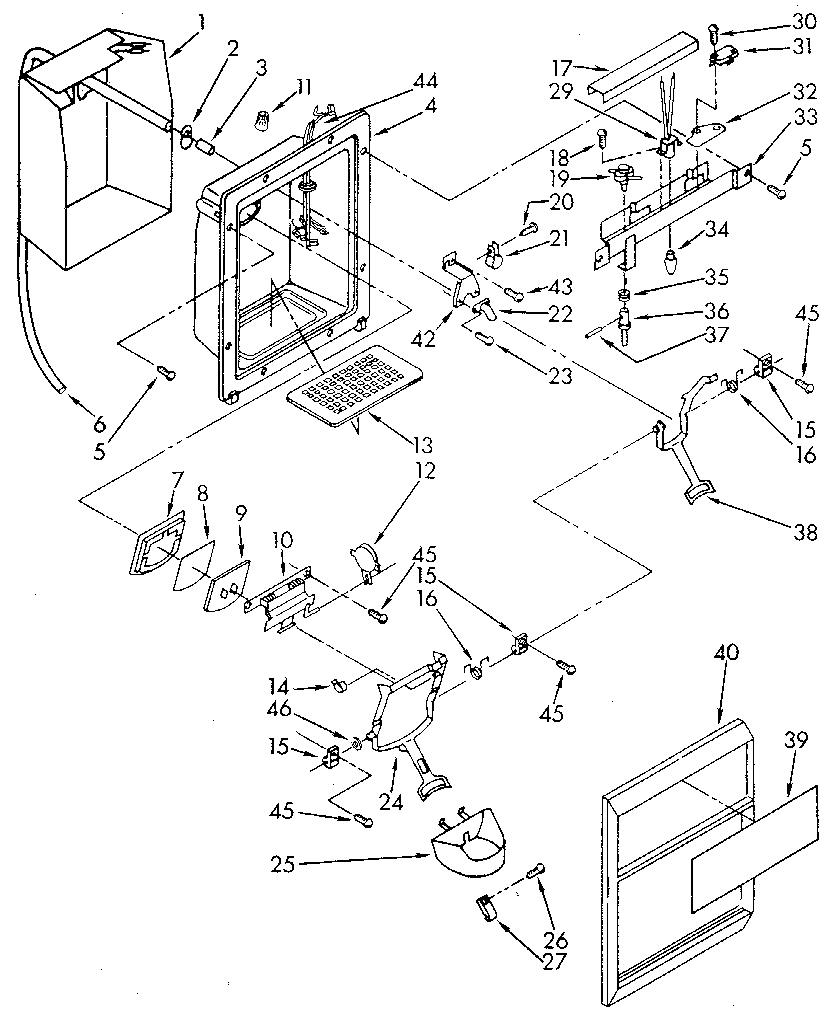 Dispenser front