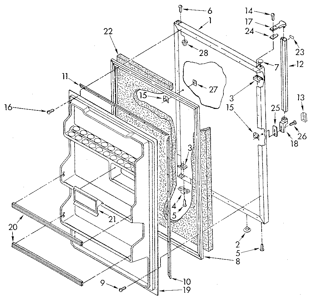 Refrigerator door