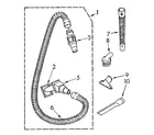 Kenmore 1163927280 hose and attachment diagram