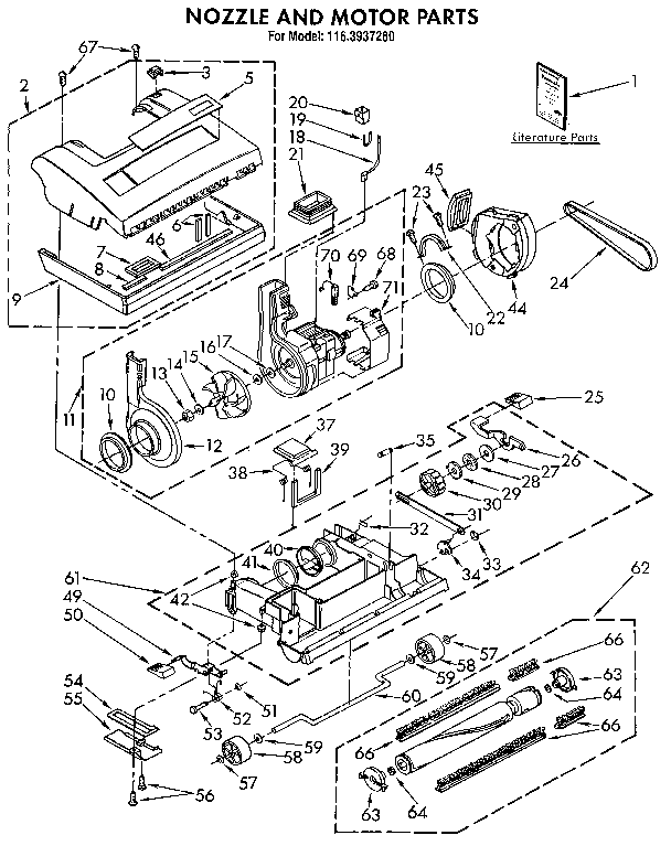 Nozzle and motor