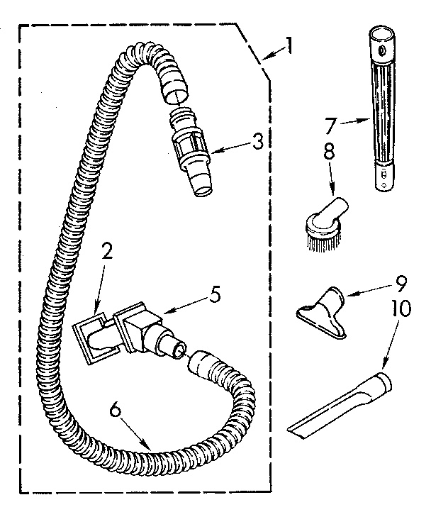 Hose and attachment