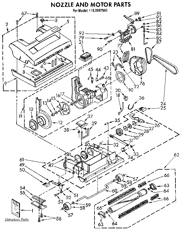 Nozzle and motor