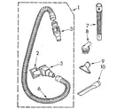 Kenmore 1163957580 hose and attachment diagram