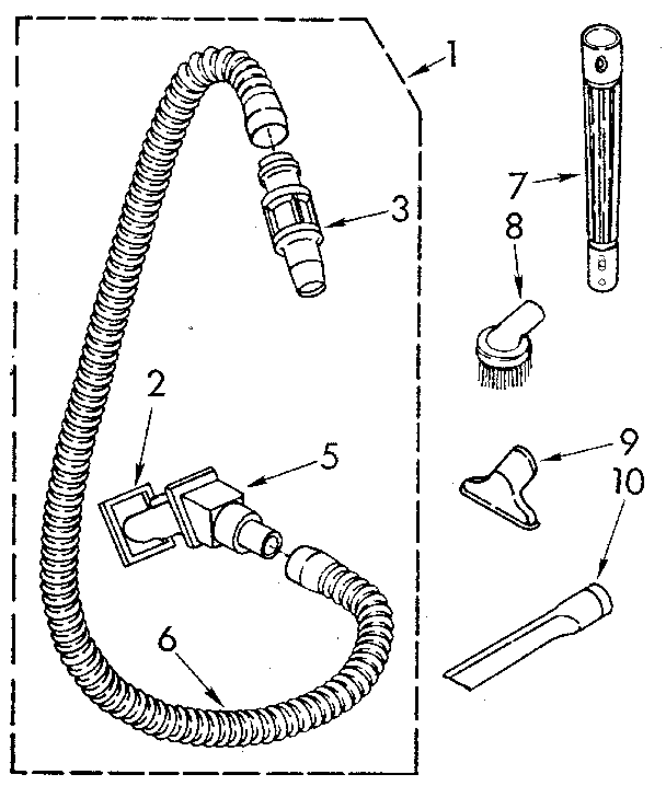 Hose and attachment