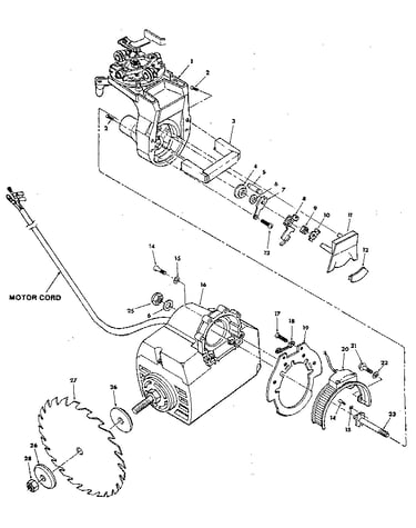 Figure 3-yoke and motor assembly