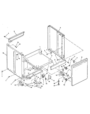 Figure 9 - parts list 23" cabinet (mdl 113.197210 only)