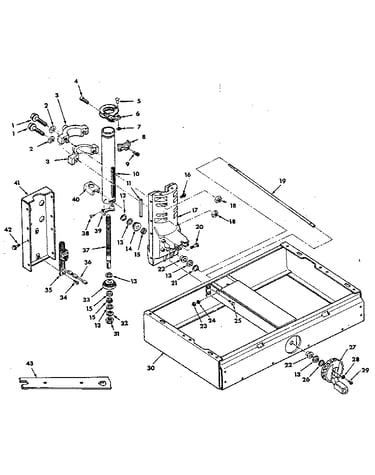 Figure 2 - base and column assembly