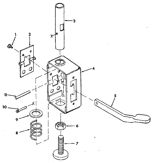 Figure 7 - foot assembly - model 113.197610