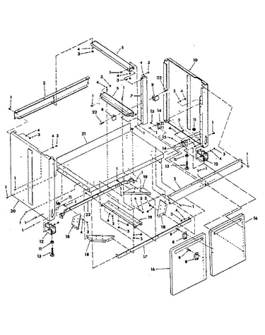 Figure 9 - cabinet assembly for model 113.197410
