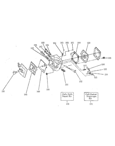 Carburetor assembly - #530-035201 hda - #49