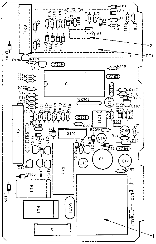 Power and control circuit board (part no. 15279)