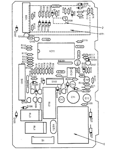 Power and control circuit board (part no. 15279)