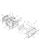 Oven door section