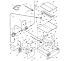 Kenmore 9113678810 broiler and oven burner section diagram