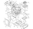 Kenmore 9113678810 oven body section diagram