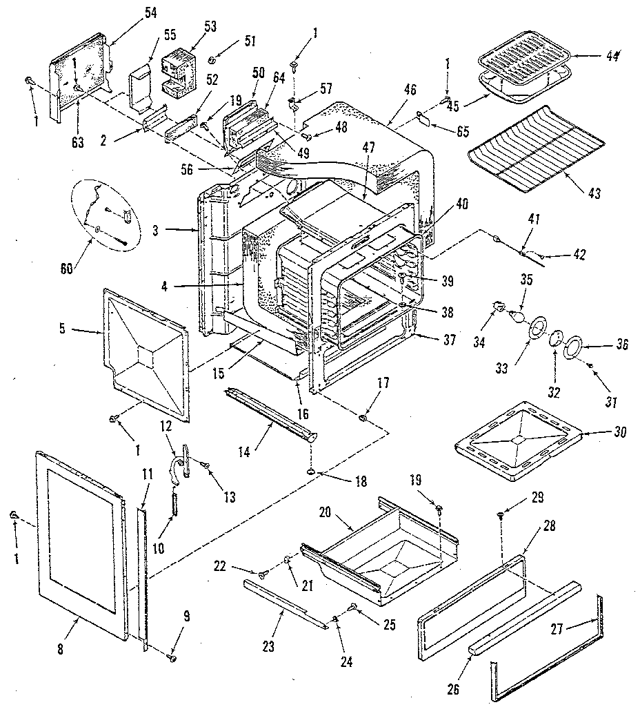 Oven body section