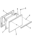 Oven door section