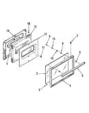 Oven door section