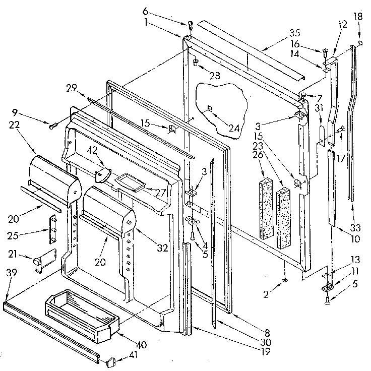Refrigerator door