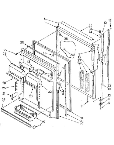 Refrigerator door