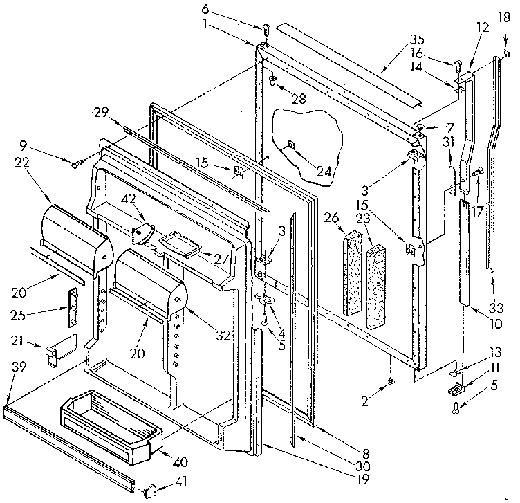 Refrigerator door