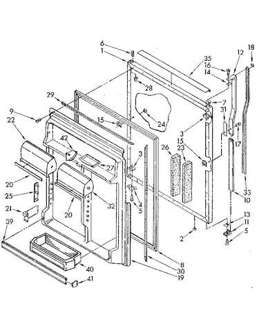 Refrigerator door