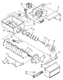 Motor and ice container
