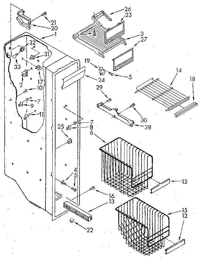 Freezer liner