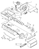 Motor and ice container