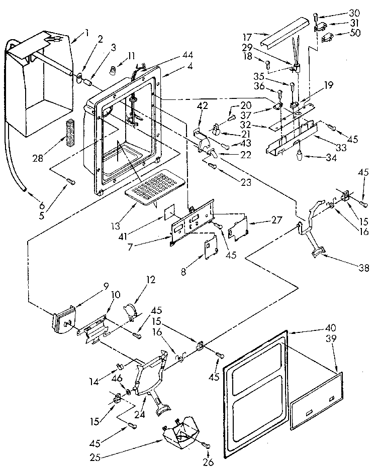 Dispenser front