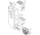 Kenmore 1068595584 freezer liner diagram