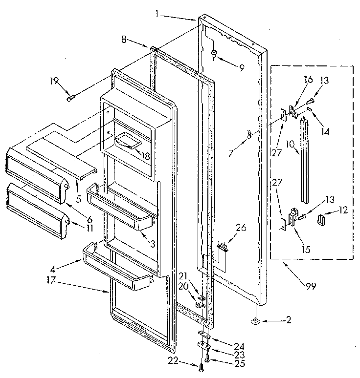 REFRIGERATOR DOOR