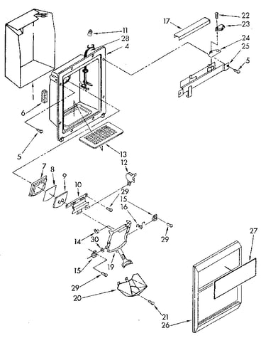 Dispenser front