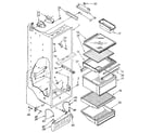 Kenmore 1068594615 refrigerator liner diagram