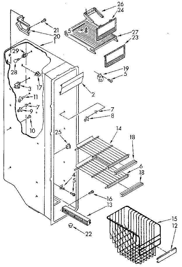 Freezer liner