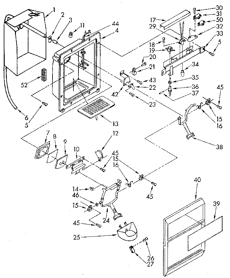 Dispenser front