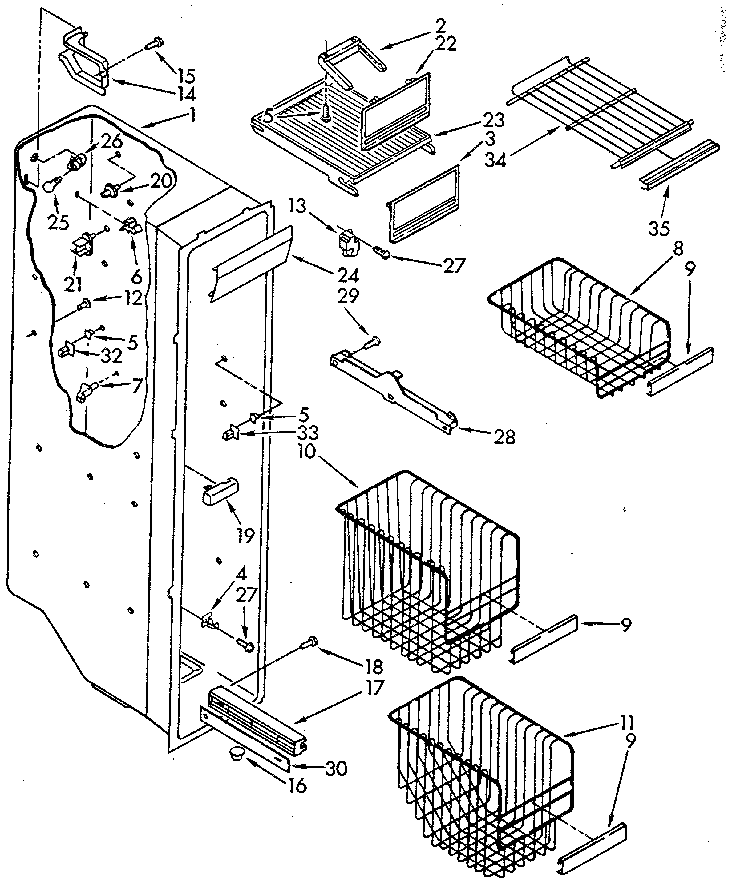 Freezer liner