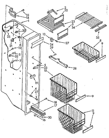 Freezer liner