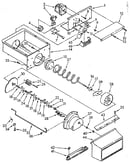 Motor and ice container