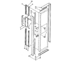 Kenmore 1069507980 freezer door handle and trim diagram