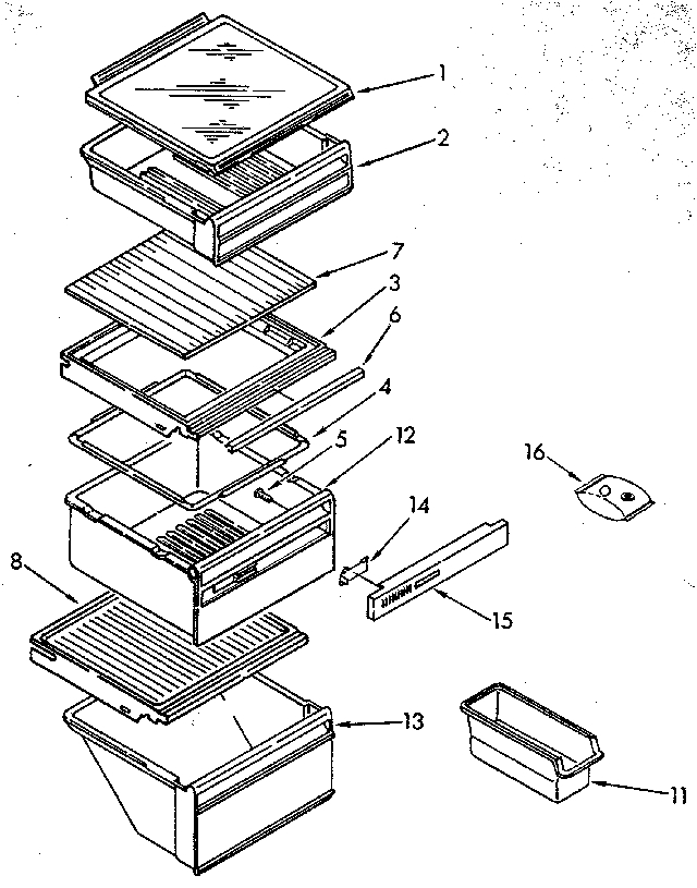 Refrigerator shelf