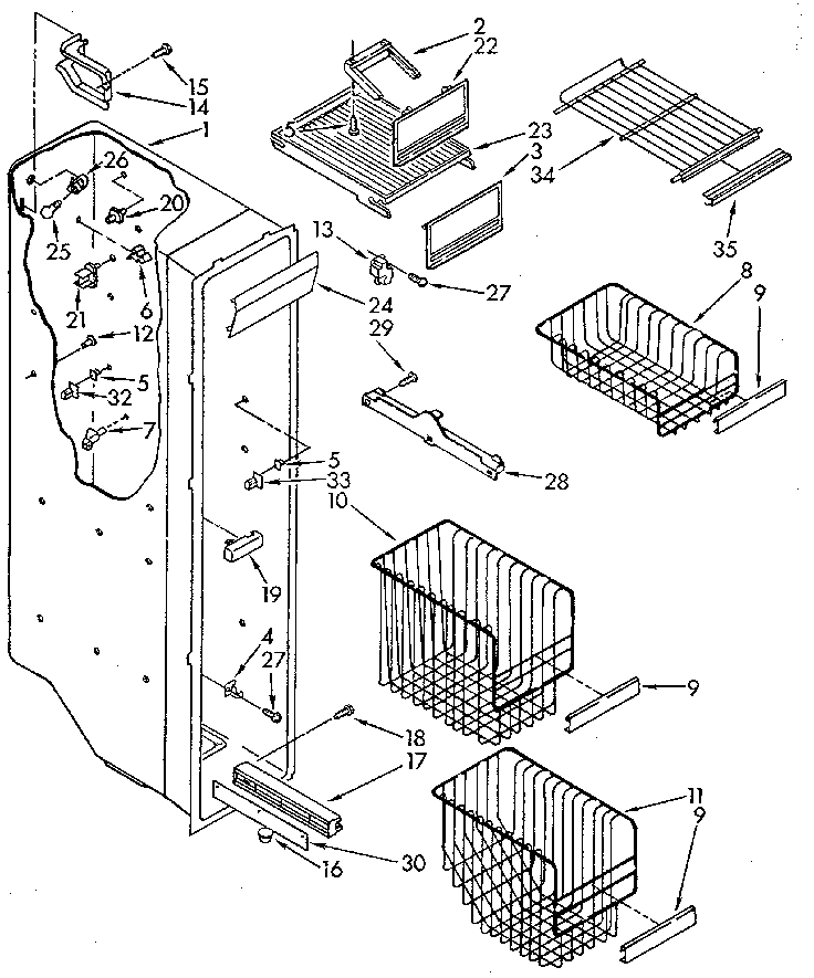 Freezer liner