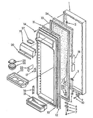 Refrigerator door