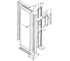 Kenmore 1069507920 refrigerator door handle and trim diagram