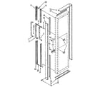 Kenmore 1069507920 freezer door handle and trim diagram