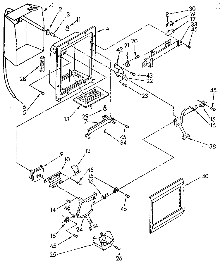Dispenser front